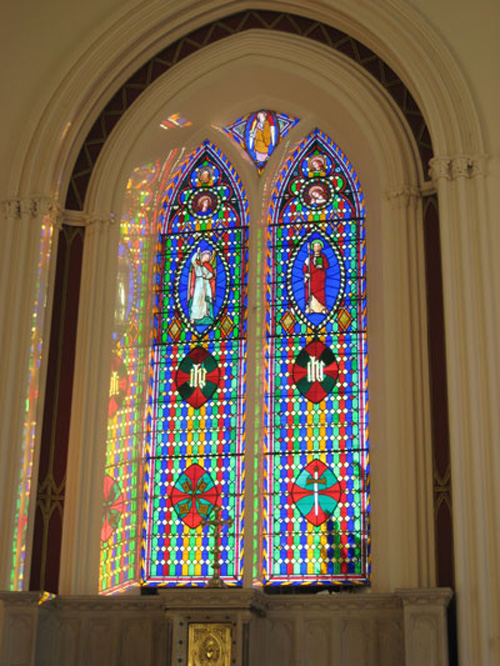East window of St. Peter and St. Paul Church, Leyburn